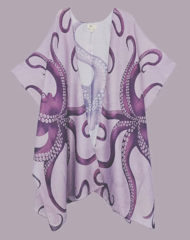 Grey-Purple Octopus Kimono 62798