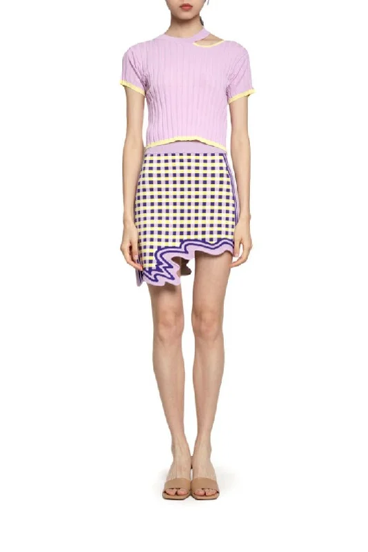 Nova Wavy Border Mini Skirt