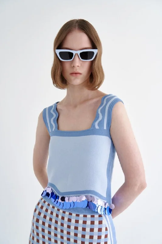 Nova Wavy Border Mini Skirt